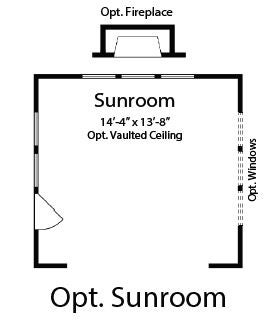 First Floor - Optional Sun Room