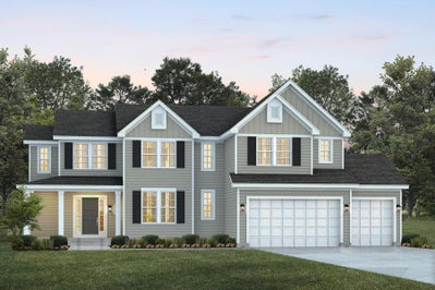 Elevation B with Siding. 4br New Home in Dardenne Prairie, MO