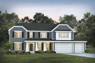 Elevation C with Siding. 4br New Home in Dardenne Prairie, MO