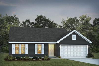 Elevation A with Siding. Rockport Home with 3 Bedrooms