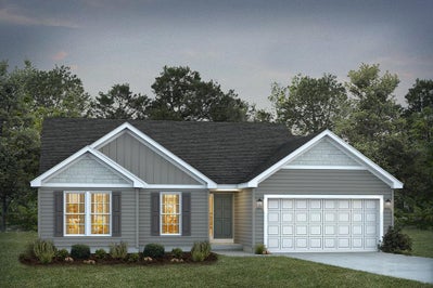 Elevation C with Siding. 3br New Home in Imperial, MO