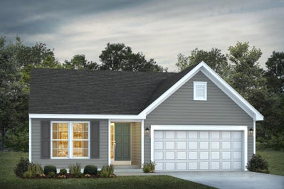 Elevation A with Siding. Savoy Home with 3 Bedrooms