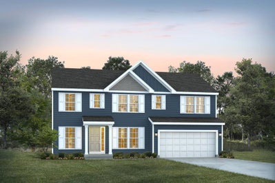 Elevation B with Siding. Hartford Home with 4 Bedrooms