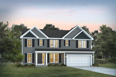 Elevation C with Siding. Hartford Home with 4 Bedrooms